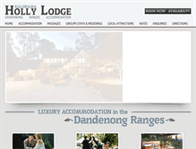 Tablet Screenshot of hollylodge.com.au
